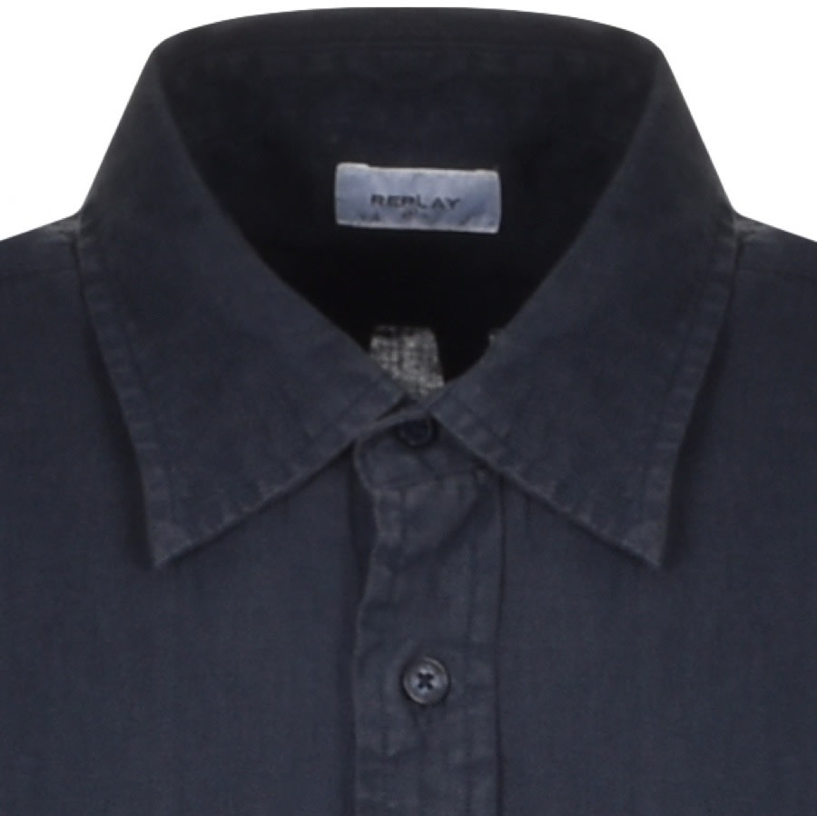 Alternative Image for ProductReplay Short Sleeved Shirt Navy3